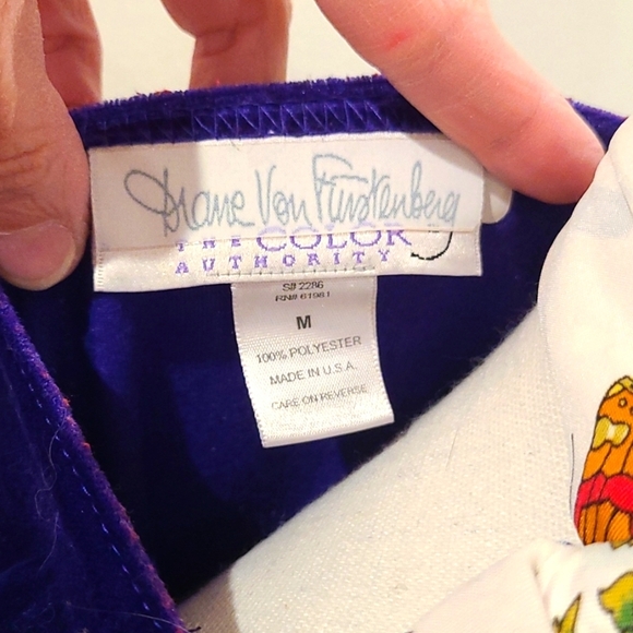 Diane Von Furstenberg Purple Velvet!  Offers Welcomed! - Picture 6 of 7